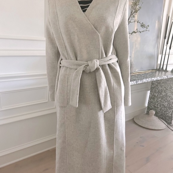 OAK + FORT Jackets & Blazers - Gray Heather Wool Coat OAK + FORT